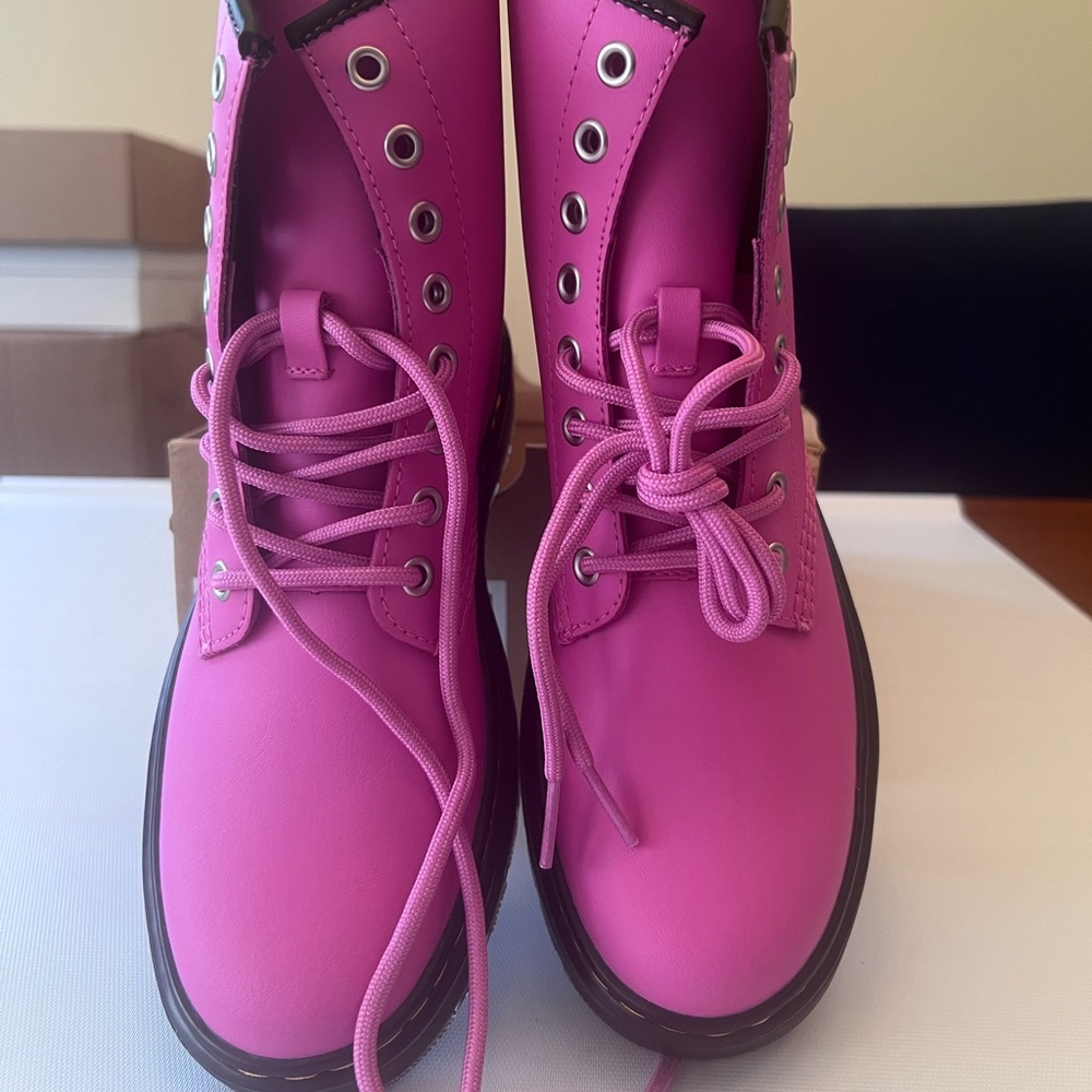 NWOT pink DR Marten Boots